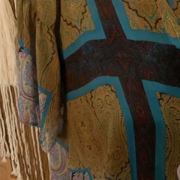 Kaktus Boho Mixed Print Kimono Size Large - Picture 3 of 8